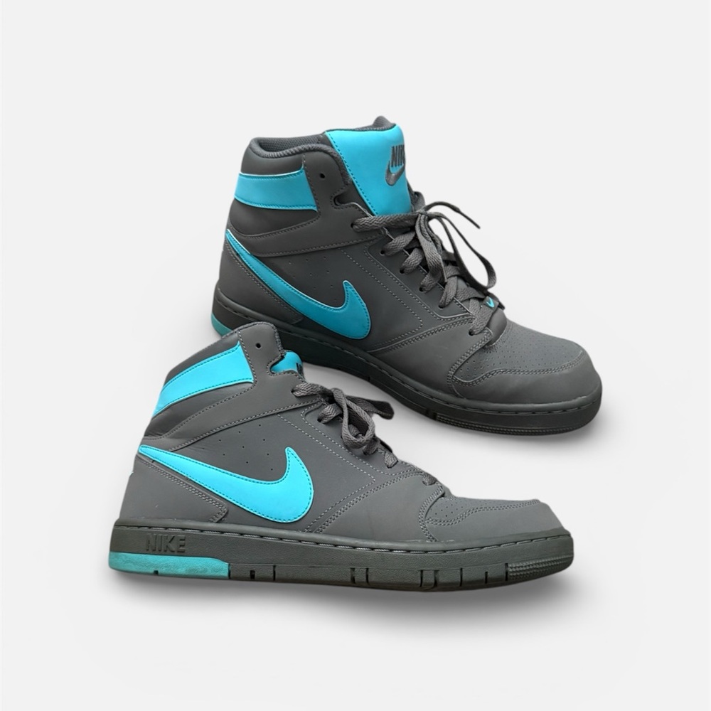 Nike Prestige M10 Charcoal and Teal High-Top Sneakers